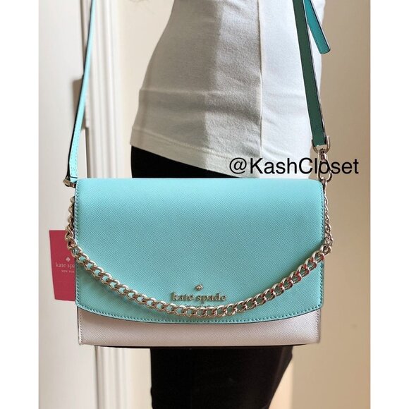 Kate Spade crossbody carson purse convertible shoulder bag poolside multi - Picture 7 of 12